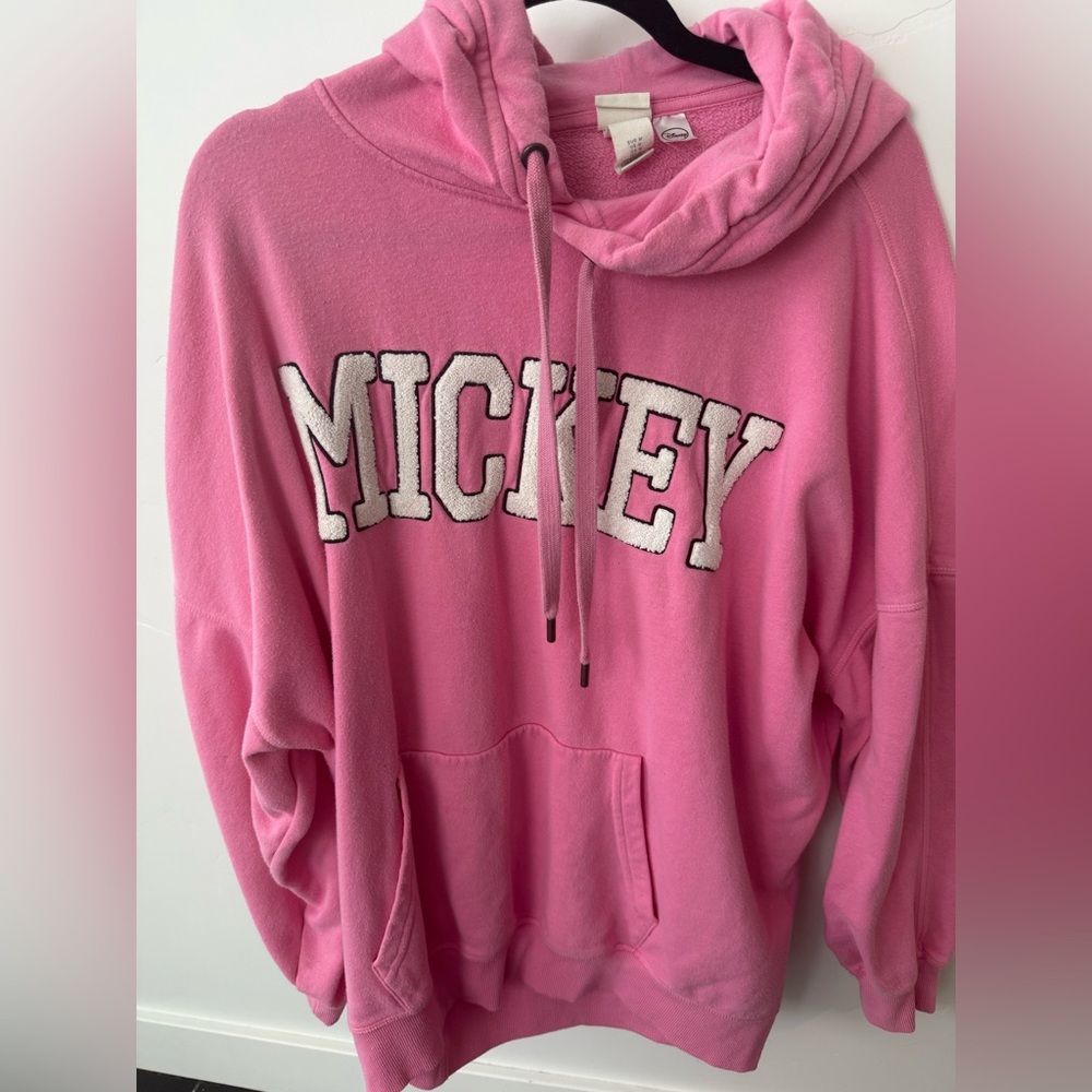 Pink Oversized Disney Mickey Hoodie